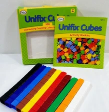 Didax Unifix Set 100 Interlocking Counting Cubes Math Manipulatives Complete set