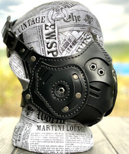 Biker Leather Mask, Leather Mask steampunk, Scorpion mask, DIESELPUNK face cover