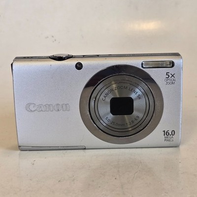 Canon PowerShot A2300 HD PC1732 Silver 16MP Digital Camera 5x Zoom