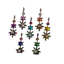 Indian Bollywood Bindi Body Jewel Self Adhesive, Crystal Forehead, Face Jewels