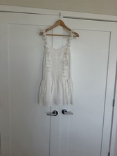 All In Favor White Short Dress Size M
