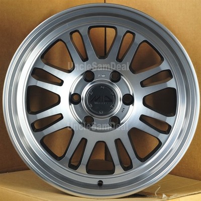 18x9 6x139.7 6x5.5 0 offset MID M16 16 spokes steel machine 4 truck wheels set