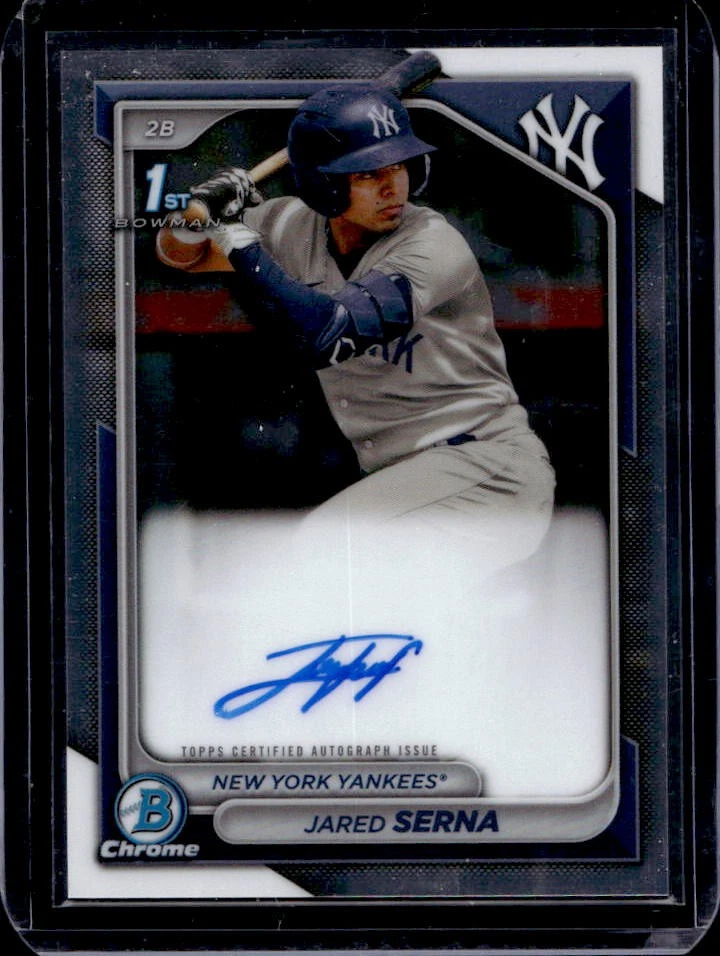 2024 Bowman Jared Serna Chrome Auto 1st #CPA-JS Yankees