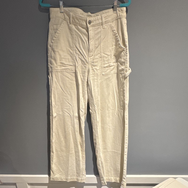 American Eagle Women’s Straight leg Cargo Pants Beige, Size 8