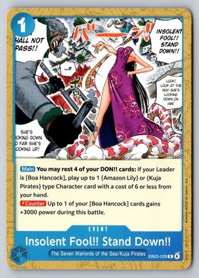 Insolent Fool!! Stand Down!! EB03-029 Extra Booster: One Piece Heroines Edition