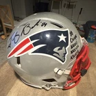 Tedy Bruschi Signed New England Patriots Helmet BAS “SB Champs” 3x Champs Inscr