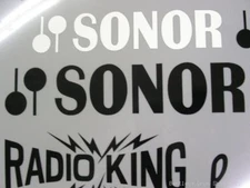 90s/Current Sonor Black Logo Replacement Sticker/Decal (Hi Quality 3M Vinyl!)