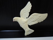 PLASTIC DOVE OF PEACE 4" X 3" ORNAMENT UNBRANDED CB3854 