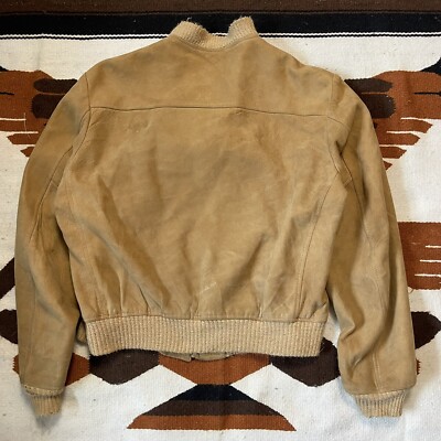 1950s Vintage McGregor Suede Bomber Leather Jacket size 42 | eBay