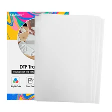 40 Sheets DTF Transfer Film Paper A4 Double Sided Thick Clear Sheet,Direct Print