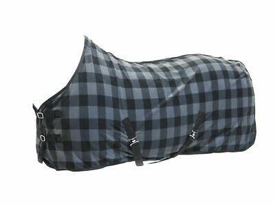 Best On Horse Fleece Kühldecke Karo Schwarz und Erdbeere 