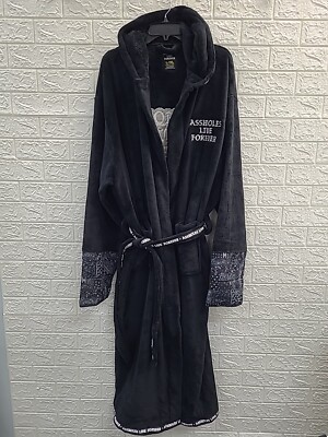 New A**holes Live Forever Black Robe Size Large/XLarge