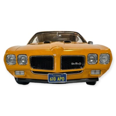 1970 Pontiac GTO Orange GMP Acme Double Lane GTO Two Lane Blacktop