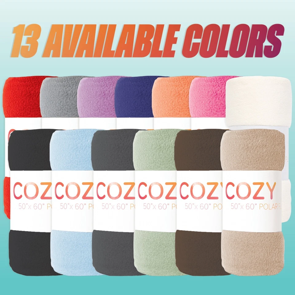 Acogedoras mantas de lana polar suave, paquetes de 6, 12 y 24, opciones de color, 50x60 Foto 3 de 4