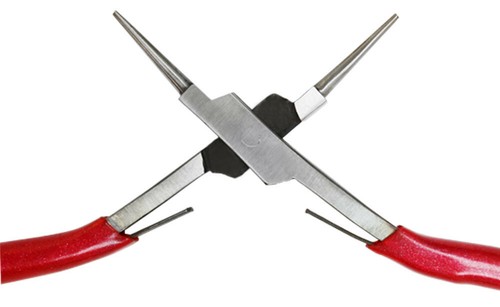 Double Spring 5-1/2'' Slim CIRCULAR Plier Grabbing Picking Jewelry Pliers Tool - Picture 3 of 4