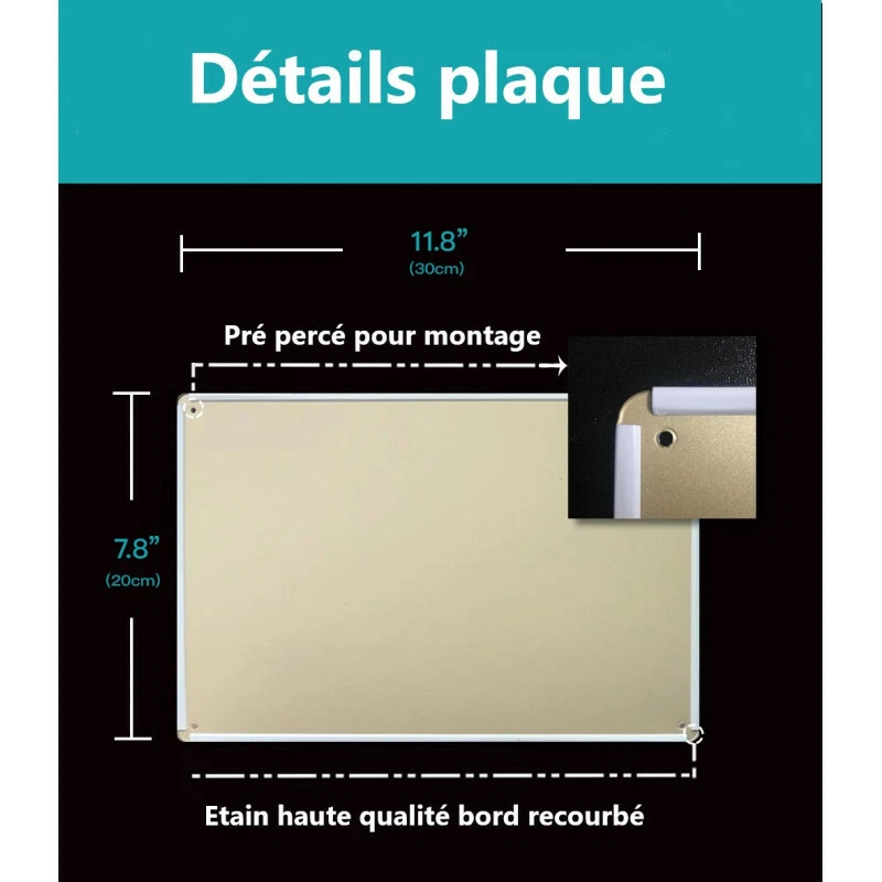 PLAQUE EN METAL avion de chasse militaire aviation 20X30 CM - Photo 4/4