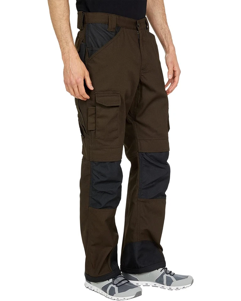 CATERPILLAR L34012 Dark Earth/Black Trademark Workwear Cargo Trouser Size 32x36 - Image 3 of 4
