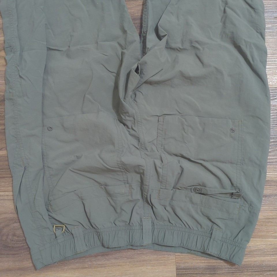 REI Womens Coop Convertible Hiking Pants Moss Green Relaxed Fit Women