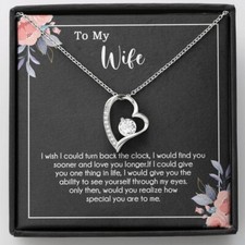To My Wife Necklace, Christmas Gifts For Women, Anniversary Gift For Wife