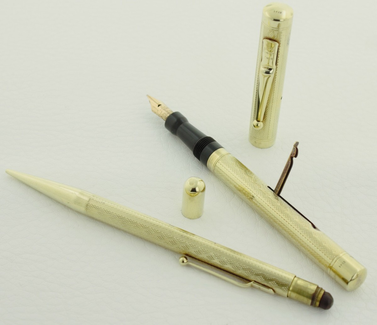 ペ*タ様 ヴィンテージ Mabie Todd 14K 万年筆 VINTAGE 14k Yellow Gold MABIE TODD & CO NEW YORK #3 Mother