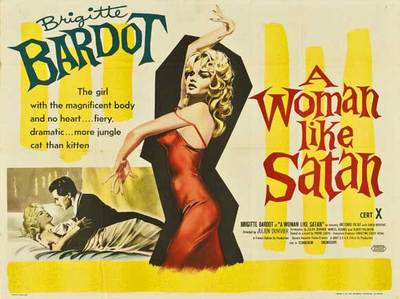 FEMME ET LE PANTIN, LA Movie POSTER 30x40 Brigitte Bardot Antonio Vilar Lila