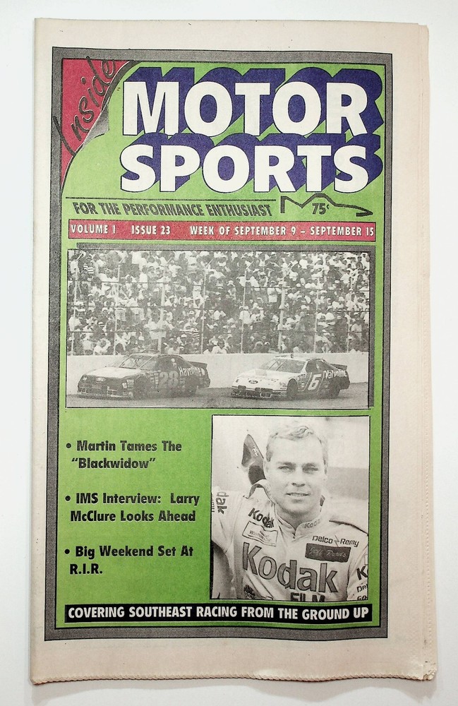 1993 Inside Motorsports Racing Newspaper Mark Martin Ernie Irvan Darlington