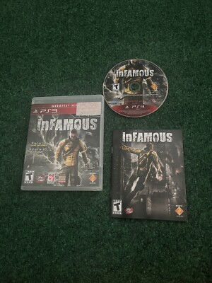 inFamous 1 (Sony PlayStation 3, 2009) PS3 Complete CIB - Tested Fast Ship