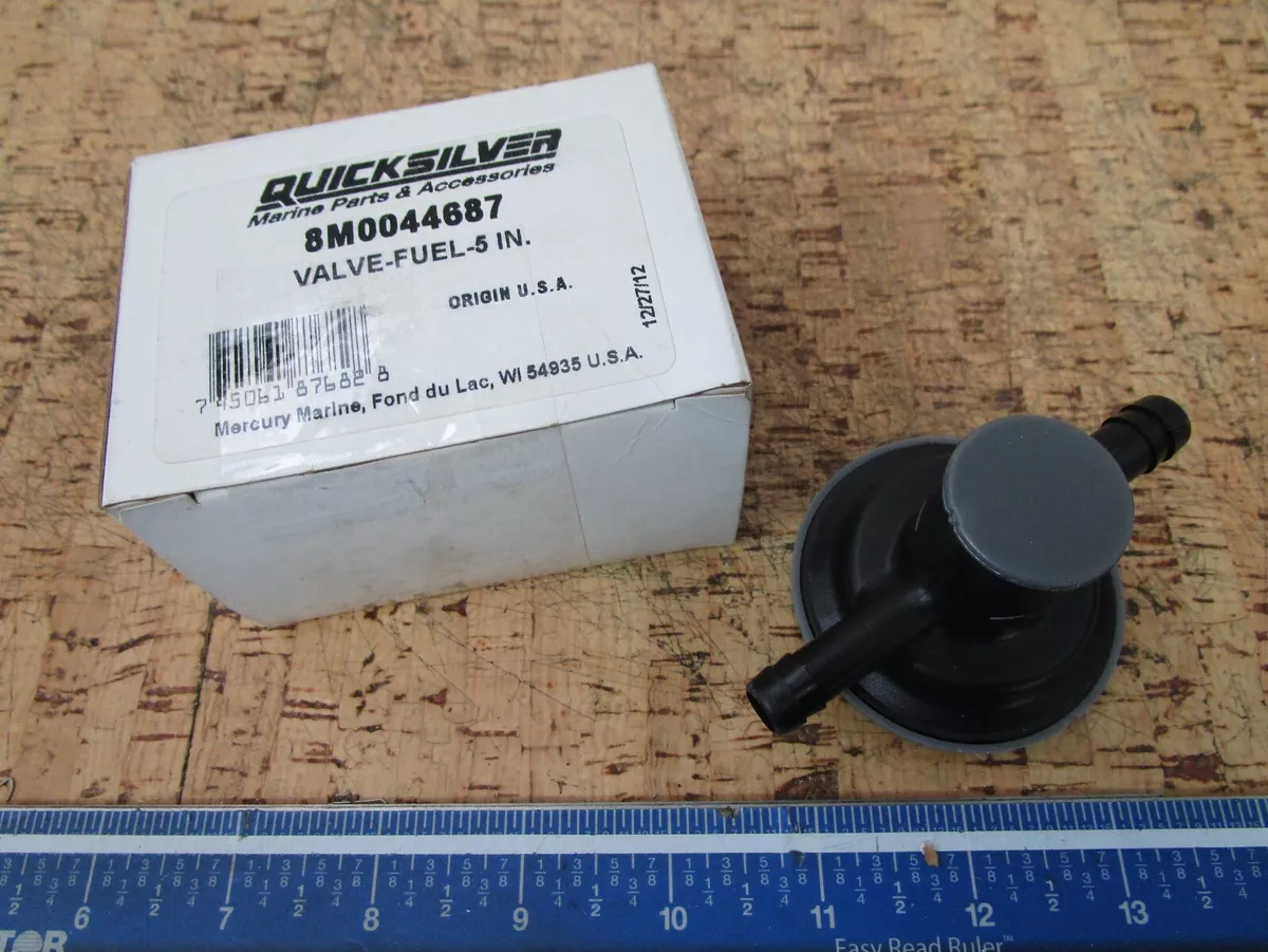 NEW OEM* Mercury Quicksilver 5in Fuel Valve 8M0044687 | eBay