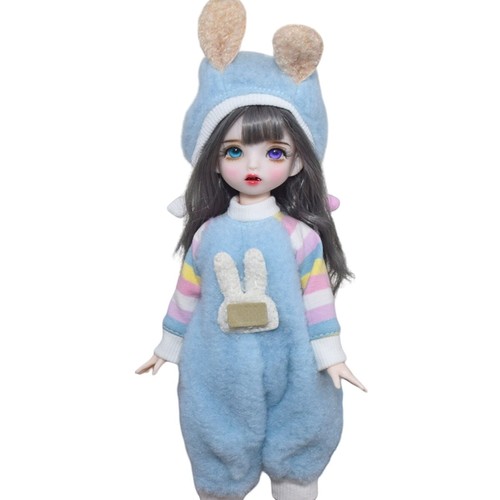 12 inch Height Girl Doll Toy 22 Joints Body with Full Set Removable Outfits Set - Foto 2 di 12
