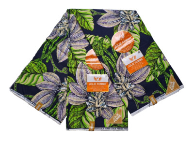 ( 6 Yards) SUPER WAX -JOLIE FEMME -Stoff wird in hochwertiger Qualität