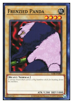YuGiOh Legend of Blue Eyes White Dragon Frenzied Panda LOB-EN081 C