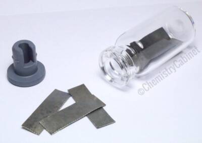 Molybdenum metal strips/electrode 99.95% pure element 42 mo chemistry sample