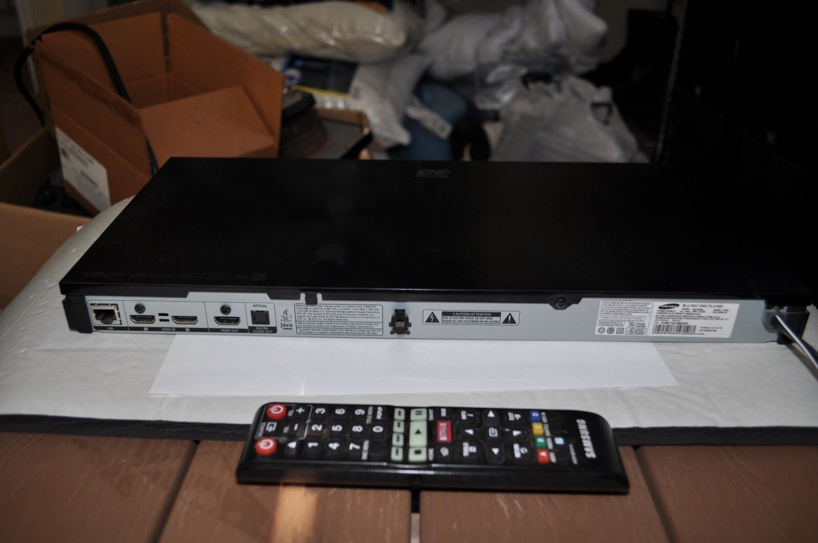 SAMSUNG BDE6500 DVD Player WiFi, Bluray, 3D, HDMI with remote eBay