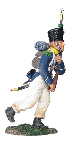 BRITEN 17966 - Französische leichte Infanterie Voltigeur Marschangriff Nr. 1 Druckgussmetall