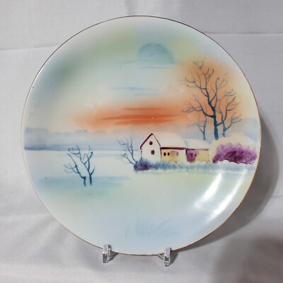 Te-Oh Nippon Japan 6'' Hand Painted Plate Vintage 