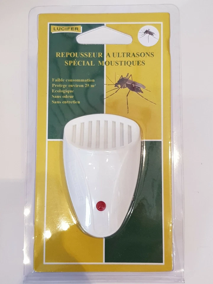 Lucifer Repousseur Ultrasons Anti-Moustiques –Éloigne les Moustiques Sans Danger