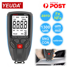 YUEDA Digital Paint Thickness Meter Car Paint Film Probe Tester Fe NFe Backlight