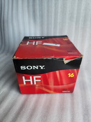 Sony HF High Fidelity Blank Audio Cassette Tapes 90 Min Lot 16 Pack New Sealed
