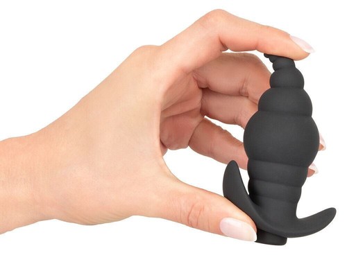 Plug anale in silicone morbido vibrante dilatatore indossabile mini vibratore - Foto 6 di 10