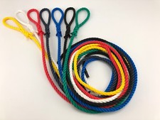 12 x Multifilament Fender Lines/Rope/Ties spliced loops 1.5m long 8 10 12 mm