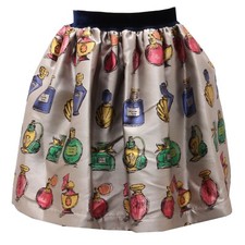 7618AC gonna bimba girl MONNALISA grey multicolor skirt kids