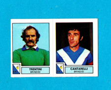 PANINI CALCIATORI 1975/76 Figure No. 381-TRENTINI+CANTARELL-BRINDISI-NEW VELINA