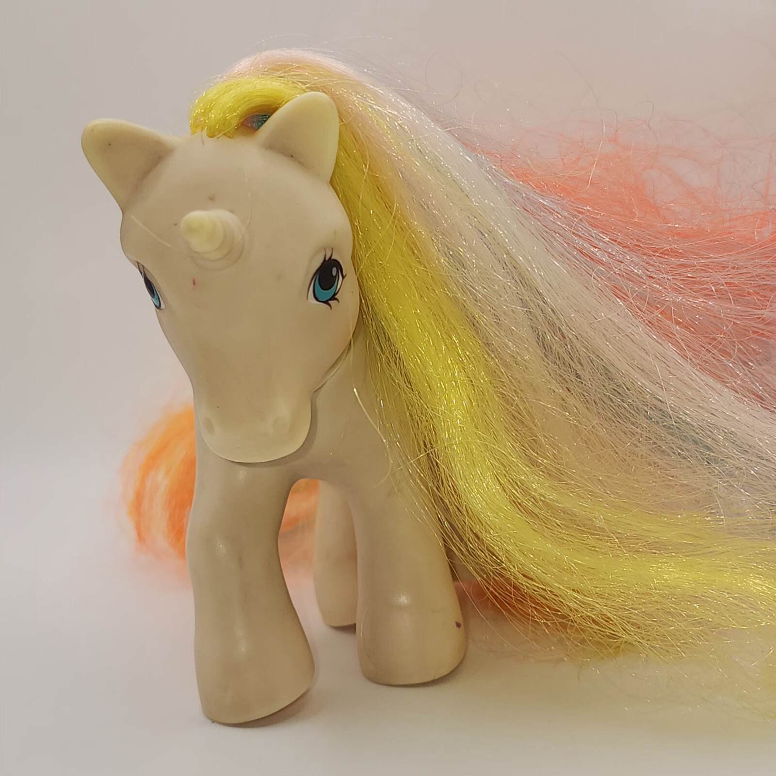 Vintage My Little Pony G1 Bouquet 1985 Brush N' Grow Unicorn MLP cappello sole simbolo