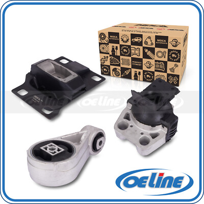 3x Engine Motor Transmission Mount Set for 05-07 Ford Focus 2.0L 2.3L