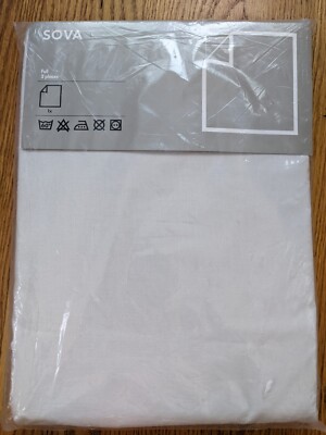 IKEA Sova Full Flat Sheet Gray Finished Size 79 x 102'' 100% Cotton