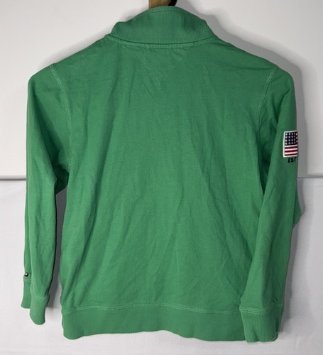 Tommy Hilfiger 7 Boys Green Pullover Sweater - Picture 4 of 5
