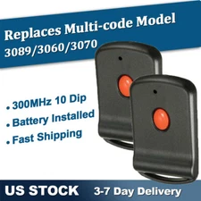 Linear Multicode 1089 3060 10Dip Switch Garage Door Opener Remote Control 300MHz