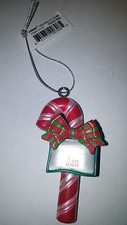 GANZ CANDY CANE PERSONALIZED CHRISTMAS ORNAMENT "JAN"