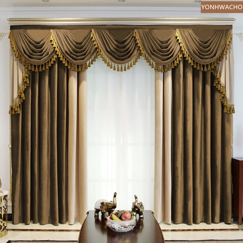 Blackout curtains with online valance