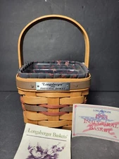 Longaberger 1993 INAUGURAL BASKET with Liner & Protector 